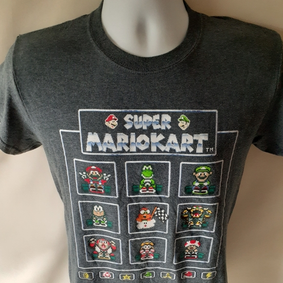 Super Mario Kart boys gray short sleeve t-shirt - Picture 3 of 8